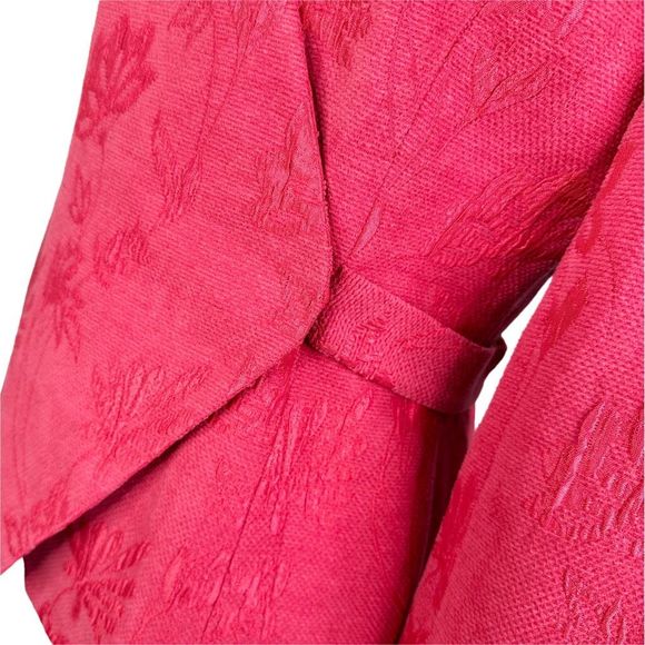 Vintage Christian Dior Red Wrap Front Blazer - Size 6 - Picture 3 of 13